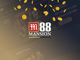Mansion88 online casino coins falling logo